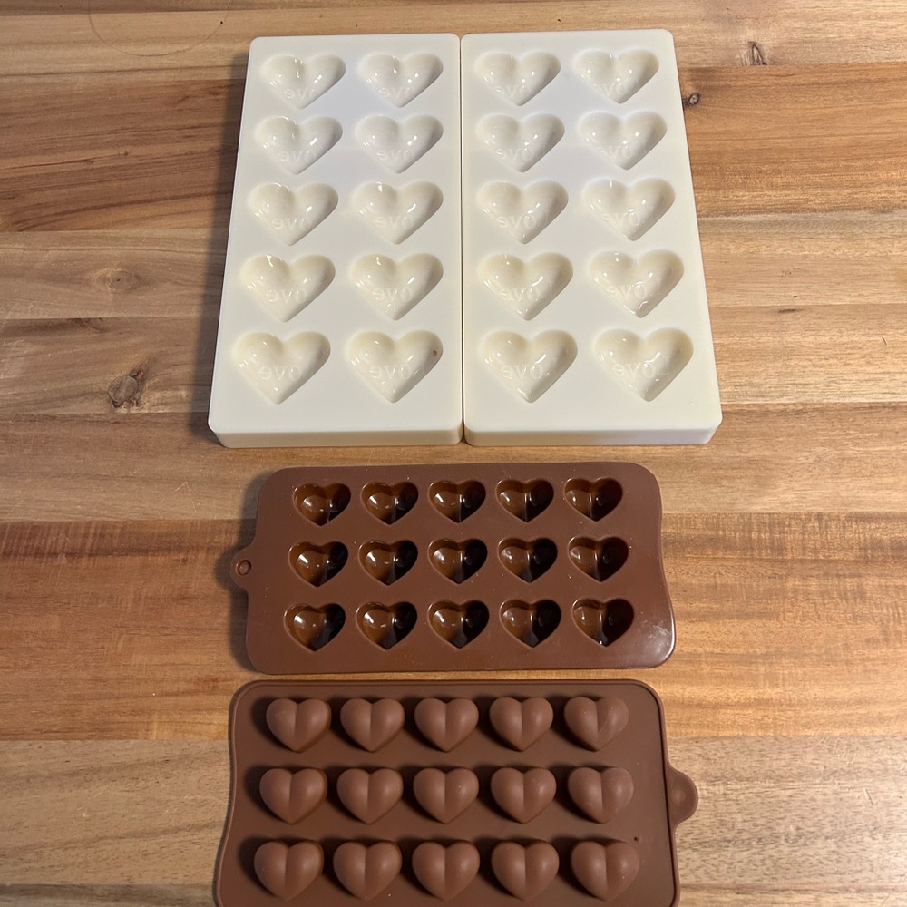 Heart chocolate molds